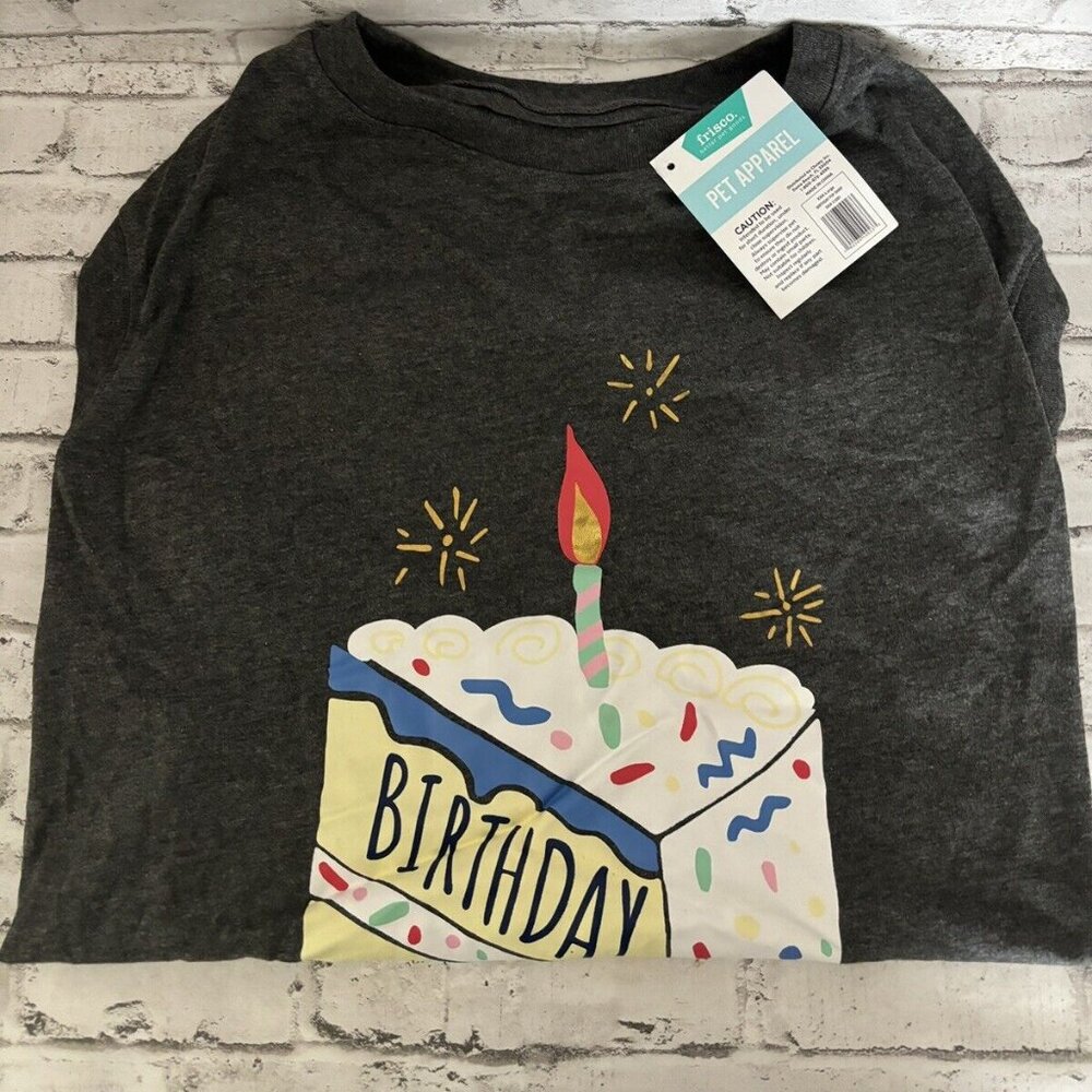 Frisco Grey Birthday Dog Shirt Size XXXL NWT
